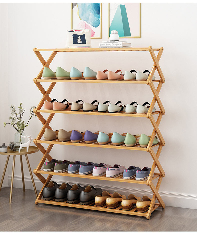 Living room furniture wooden portable storage shelves cabinet modern shoe organizer shoe racks