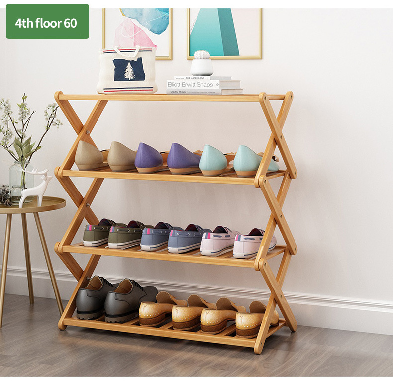 Living room furniture wooden portable storage shelves cabinet modern shoe organizer shoe racks