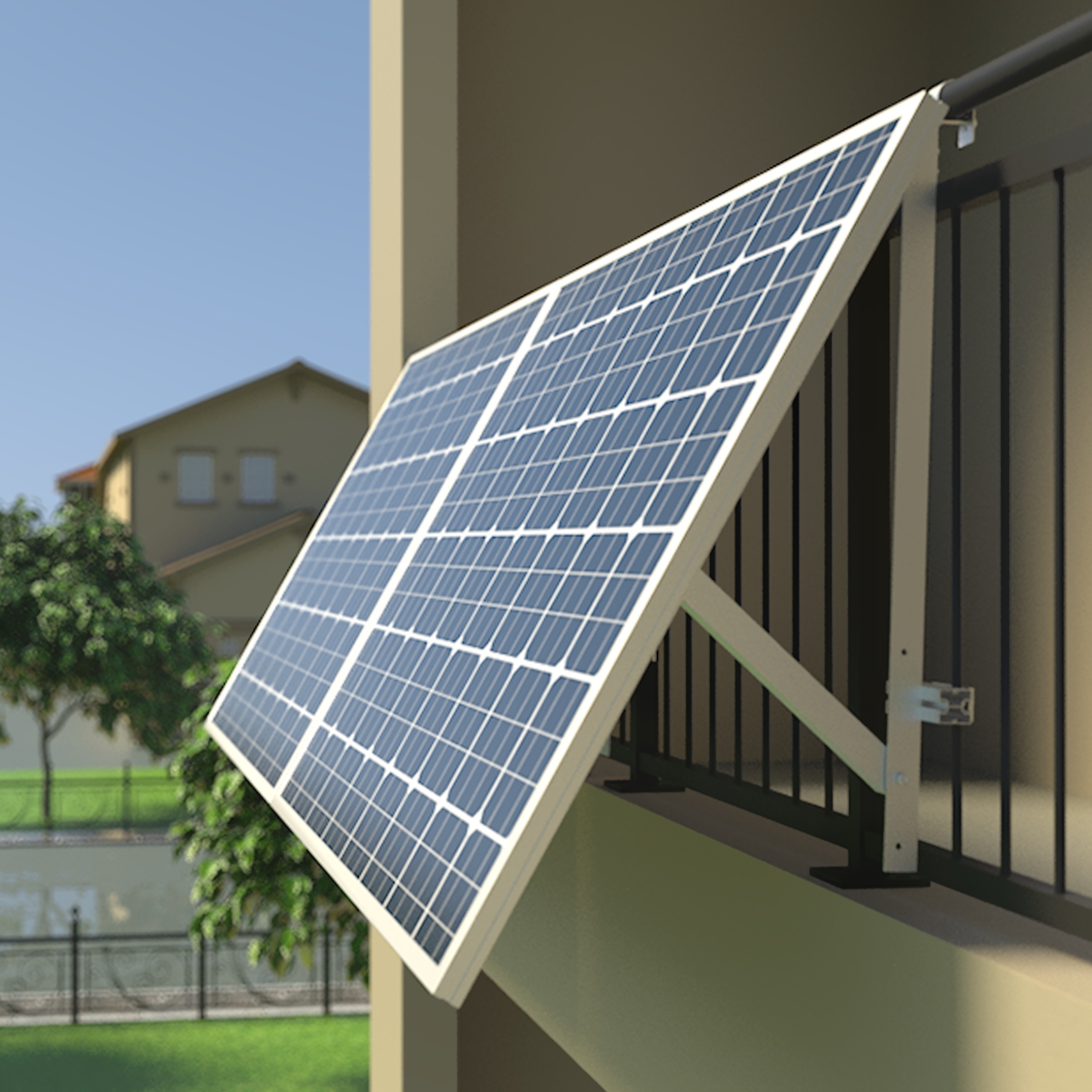 Plug and Play On Grid Mirco Inverter 100W 1200W 1600W Home Solar Balcony Mounting System  Kits With Solar Panel