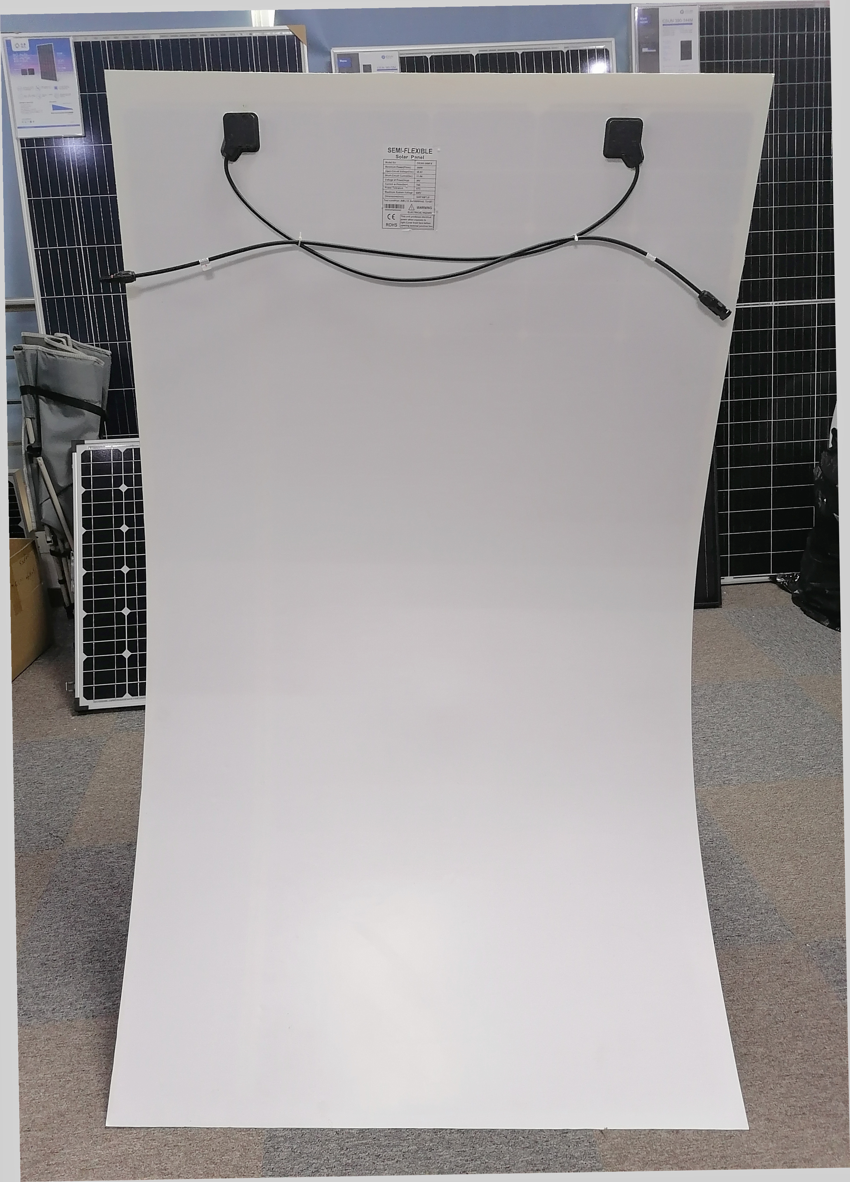 A Grade Portable Semi Flexible Mono ETFE Solar Panels 300W 370W 375W For RV BIPV Solar System