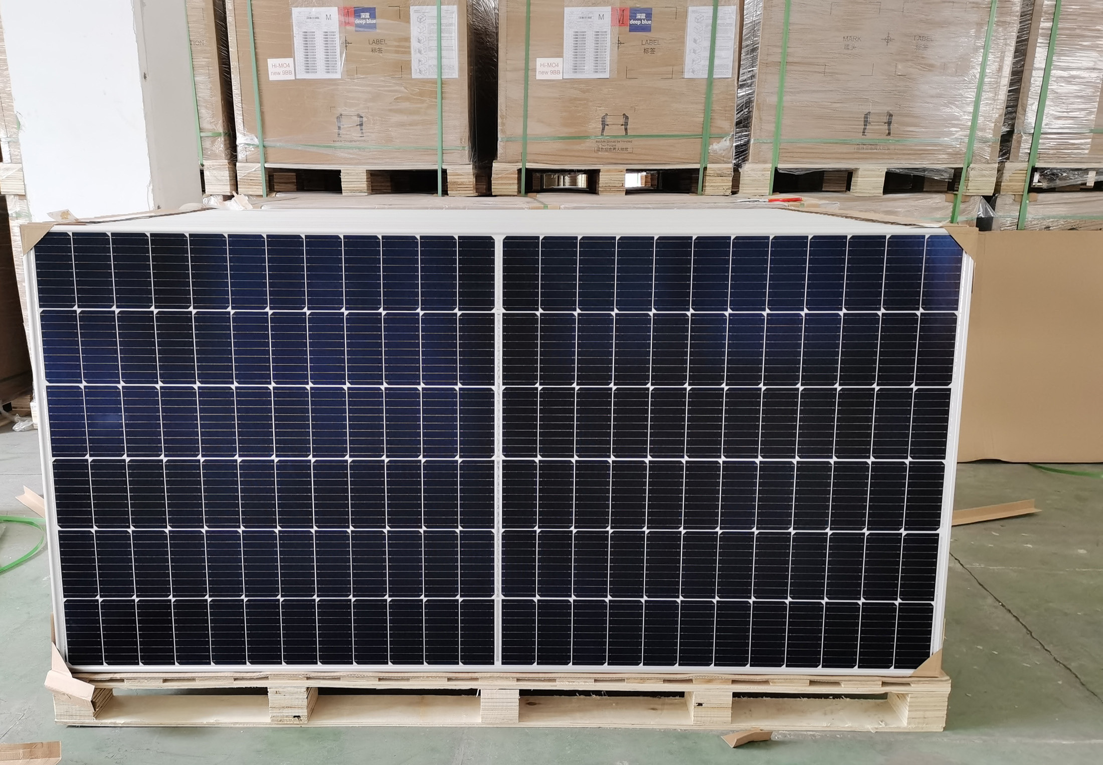 Chinese solar panels supplier 144cells half cut photovoltaic panel Trina LONGi Risen solar panel 410W for solar generators