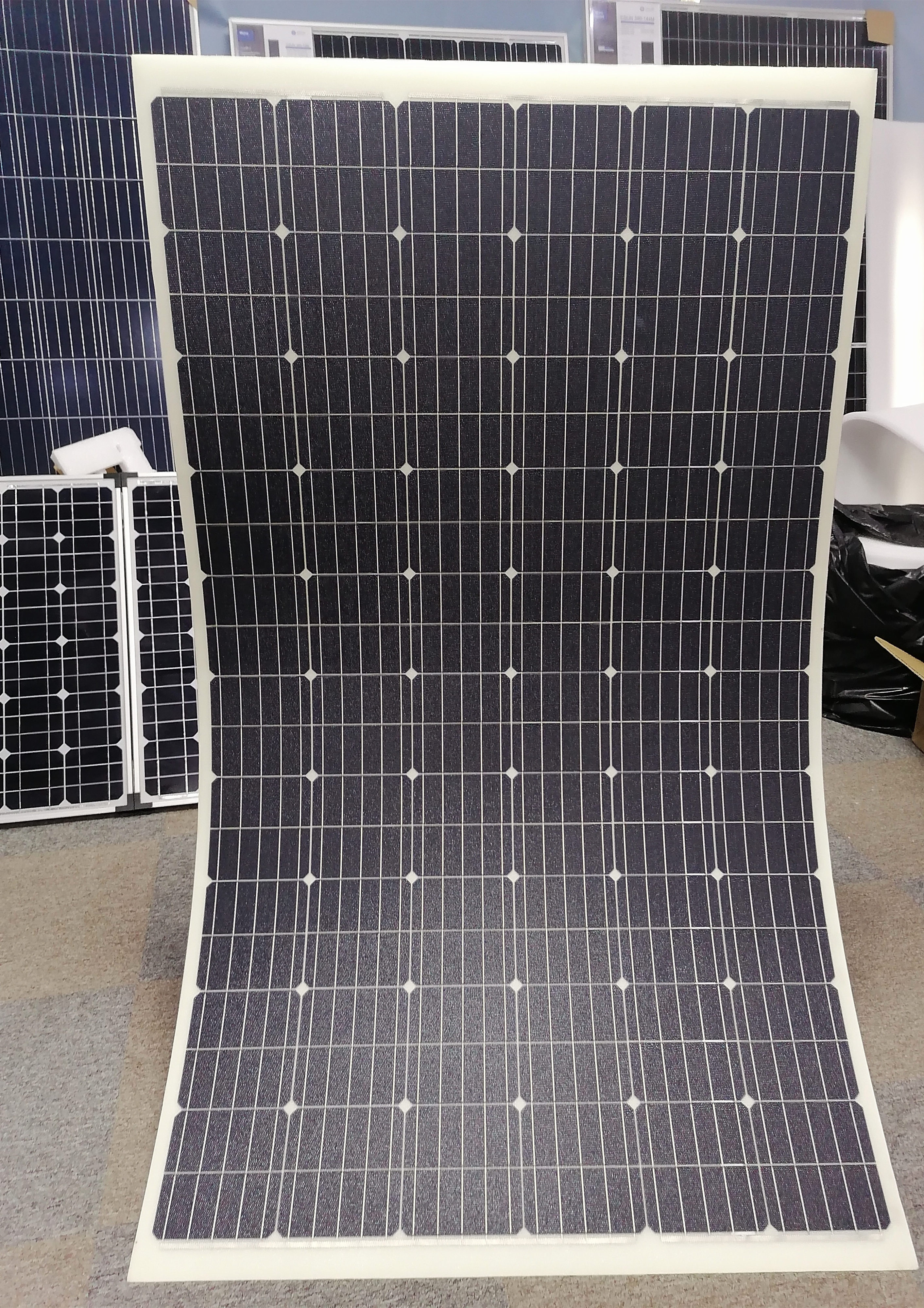 A Grade Portable Semi Flexible Mono ETFE Solar Panels 300W 370W 375W For RV BIPV Solar System