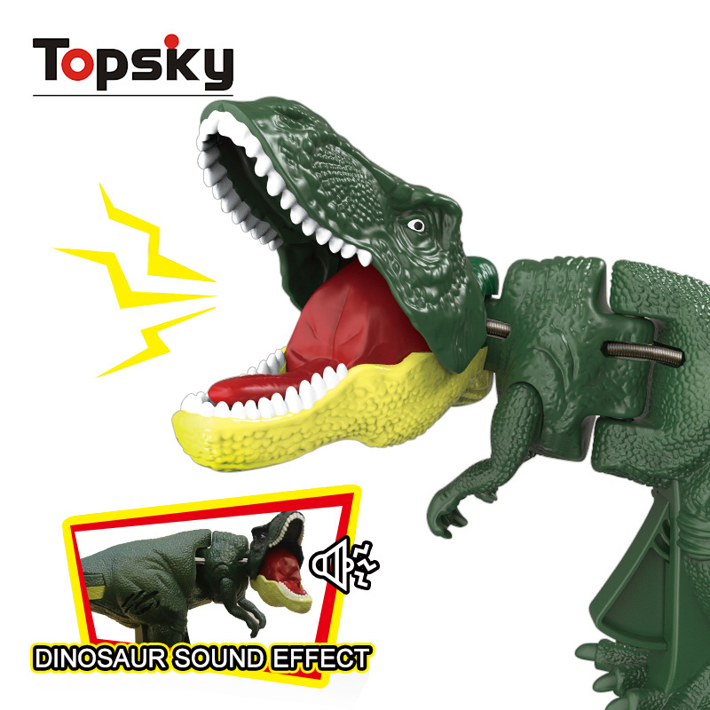 2023 Newest Hand Operated Telescopic Spring Swing Dinosaur Fidget Toys Grabber Tyrannosaurus Plastic Dinosaur Toys for Kids