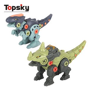 New Arrival Take Apart Dinosaur Truck Toys with Screwdriver Learning Educational Building Construction Sets Party Gifts for Kids