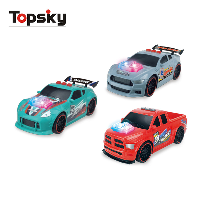 High speed electric car smart sport racing toys car model vehicle with sounds and 3D lights gifts toys for kids boys