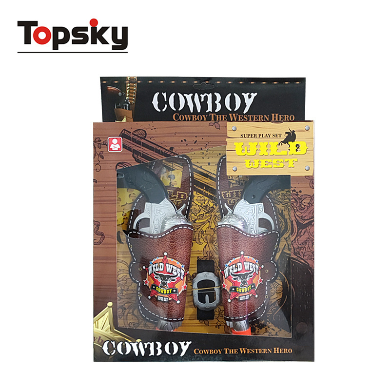 Cowboy gun rifle western style hero toys big pistol gun for kids sound gun roleplay fighting toys set