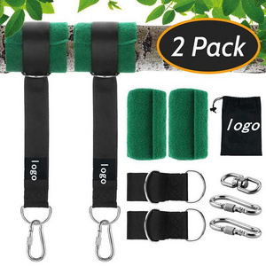 Tree Swing Straps Hanging Kit, Adjustable Hammock Straps, 2200Lbs Break Strength with Tree Protector Sleeve