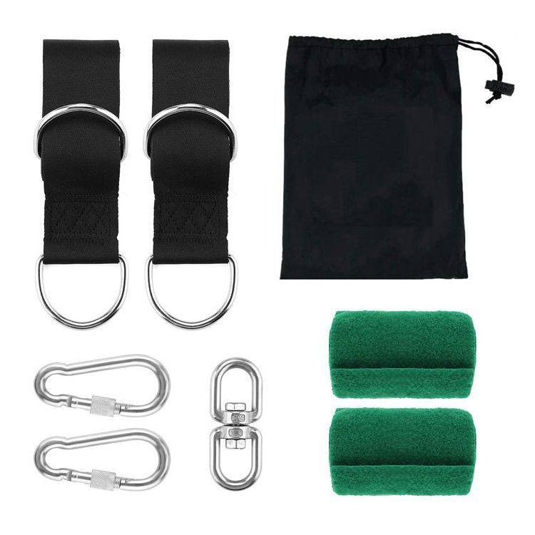 Tree Swing Straps Hanging Kit, Adjustable Hammock Straps, 2200Lbs Break Strength with Tree Protector Sleeve