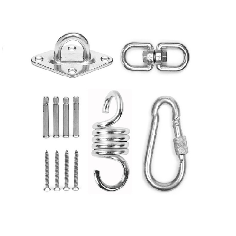 Yoga Swing Ceiling Mount Hanging Set 304 Stainless Hanger Heavy Duty Hook for Hammock Chair Sandbag