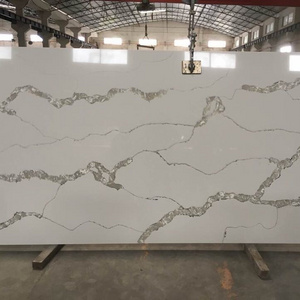 High quality artificial calacatta marble quartz stone carrara quartz stone benchtop for shower walls