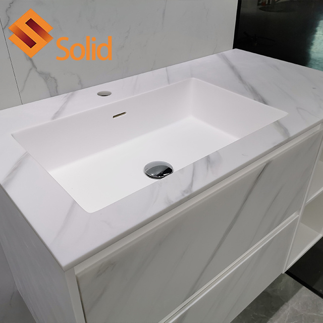 2023 Artificial marble acrylic corian sink for counter top wash basin