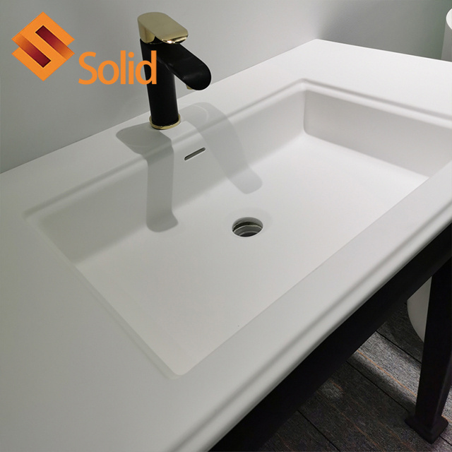 2023 Artificial marble acrylic corian sink for counter top wash basin