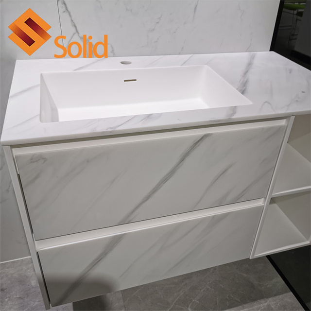 2023 Artificial marble acrylic corian sink for counter top wash basin