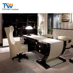 Clear Solid Surface Home Stone Office Desk