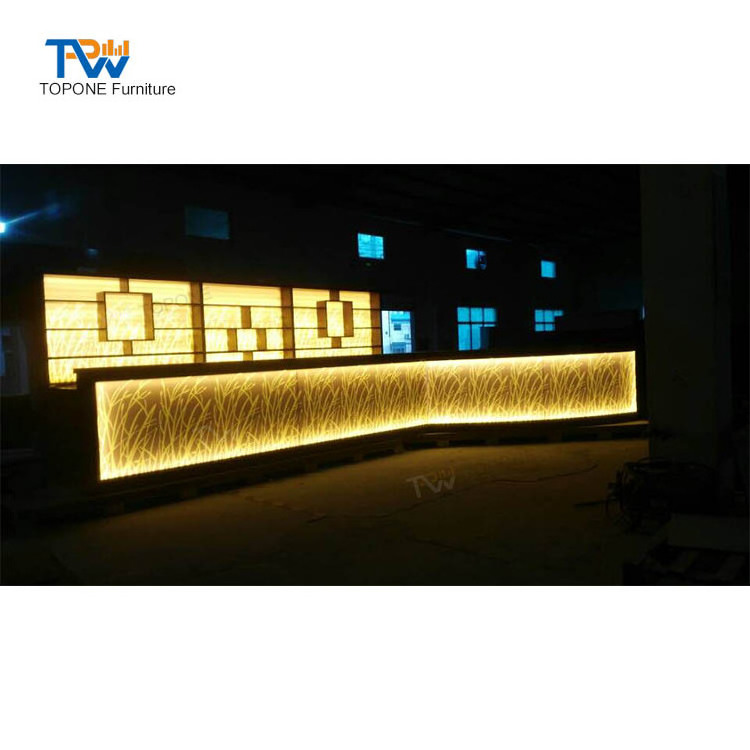 Modern portable restaurant bar counter night club furniture led bar tables