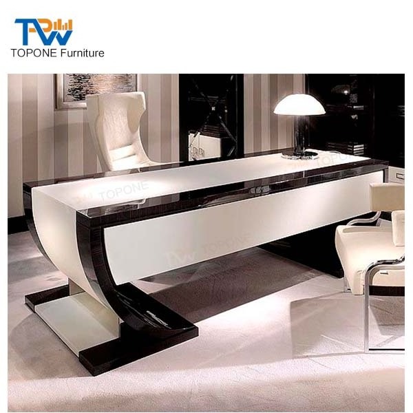 Clear Solid Surface Home Stone Office Desk