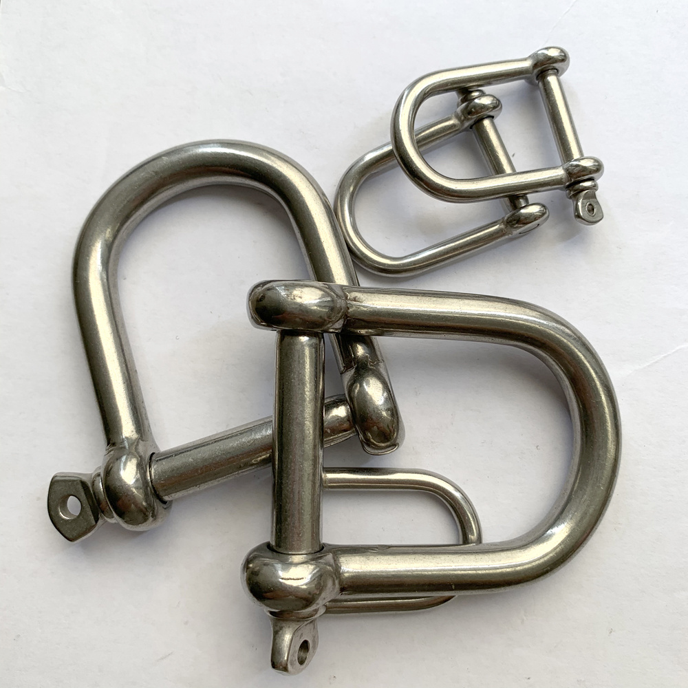 High quality rigging hardware Stainless Steel Wide D Shackle