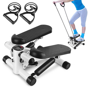 Home Yoga Fitness Mini Stair Stepper Gym Slim Leg Lose Weight Side Stepper Trainer Stair Stepper with Resistance Bands