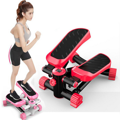 Bicycle Foldable Pedal Stepper Fitness Machine Slimming Treadmill Workout Step Aerobics Home Gym Mini Exercise Stepper