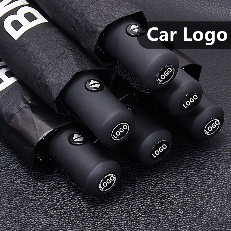 Automatic Three Fold Umbrella of Various Styles Car Model Logo Folding Gift Umbrella