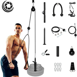 Factory Sales Adjustable Length DIY Fitness Lift Pulley Cable System For Home Gym Sport Training