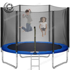 Outdoor Trampoline 5/6/8/10/12/14/16ft With Ladder Safety Net And Basketball Hoop Manufacturer Child Trampolines For Adults