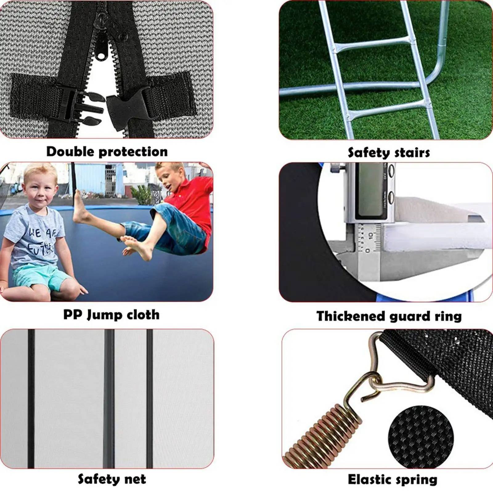 Outdoor Trampoline 5/6/8/10/12/14/16ft With Ladder Safety Net And Basketball Hoop Manufacturer Child Trampolines For Adults