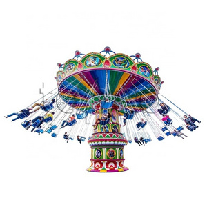 Park Attraction Outdoor Flying Carousel Rides 36 Seat Big Swing Chair Ride For Sale