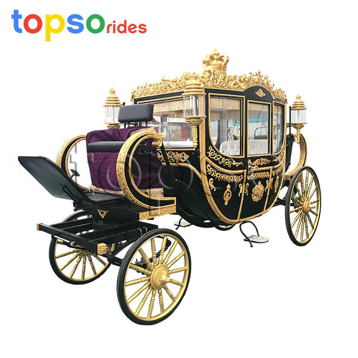 Park Rides Electric Royal Horse Drawn Carriage For Sale