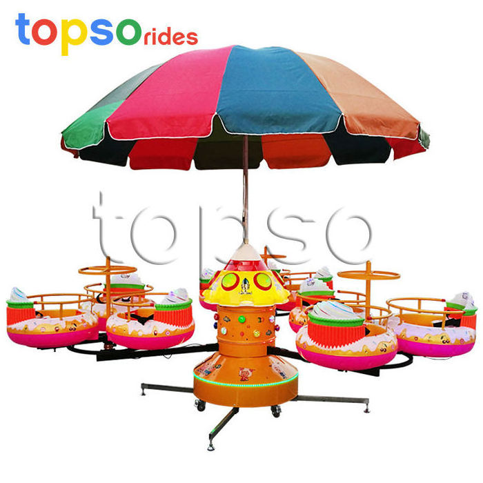 Kiddie Ride Machine Children Playground Mini Donuts Carousel Kids Carnival Rides