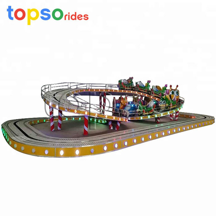 Funfair Kiddie Rides Amusement Park Track Train Rides Mini Shuttle For Sale