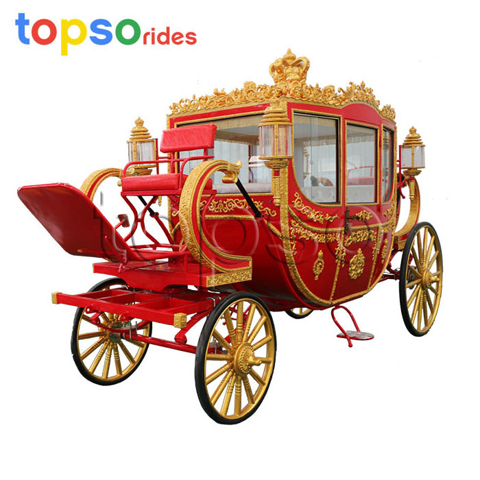 Park Rides Electric Royal Horse Drawn Carriage For Sale