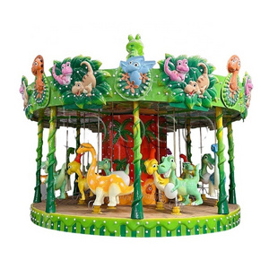 New Design Amusement Park Kids Rides Dinosaur Carousel Ride For Sale