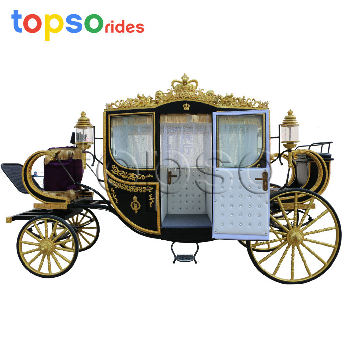 Park Rides Electric Royal Horse Drawn Carriage For Sale