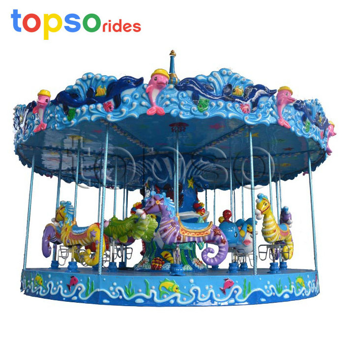 Attractive Funfair Amusement Park Carousel Horse Ride For Sale