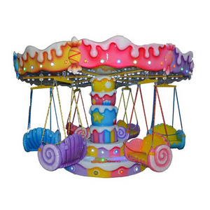 Factory direct supply funfair kids mini amusement rides flying chair with price