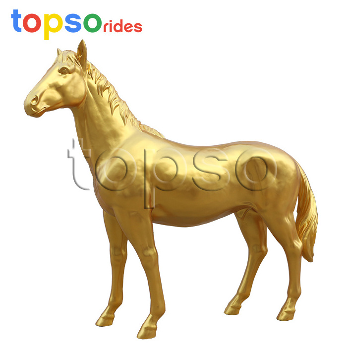 Lifesize Fiberglass Horse For Sale/Artificial Life-sized Fiberglass Horse