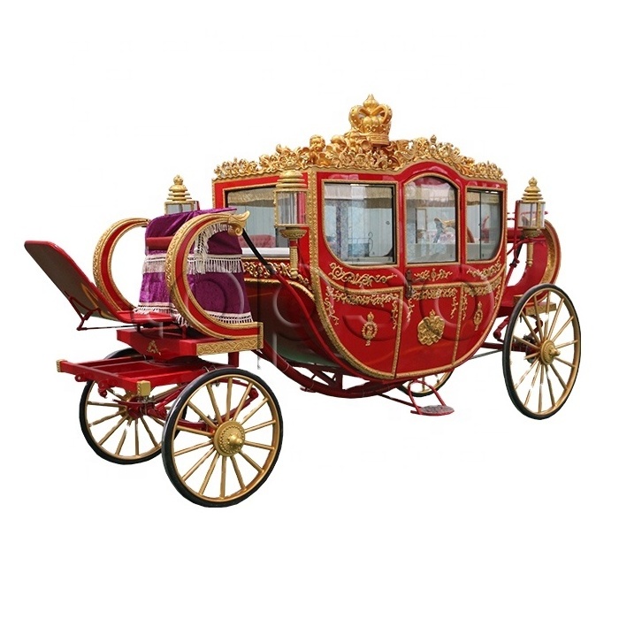 Park Rides Electric Royal Horse Drawn Carriage For Sale