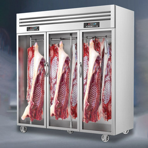 Hanging meat cabinet large space beef mutton vertical refrigerated fresh-keeping display cabinet