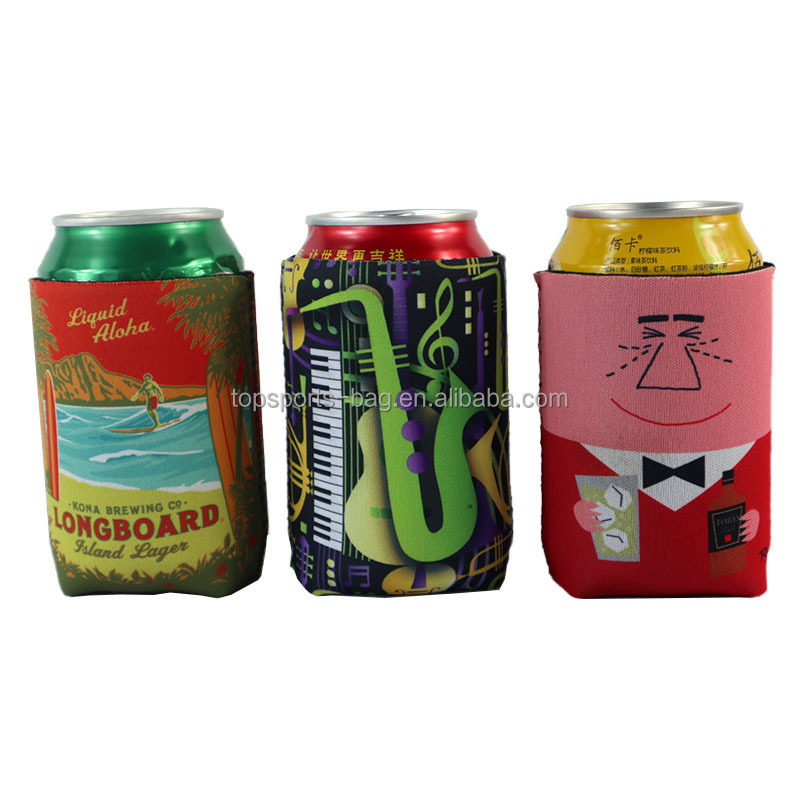 12 oz Neoprene Outdoor Beer Can Cooler Collapsible Ring-pull Can Sleeve Thermal Drink Holder for Red Bull