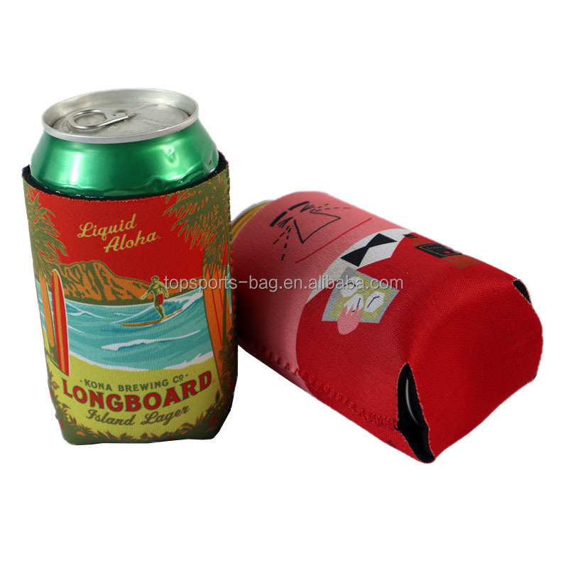 12 oz Neoprene Outdoor Beer Can Cooler Collapsible Ring-pull Can Sleeve Thermal Drink Holder for Red Bull