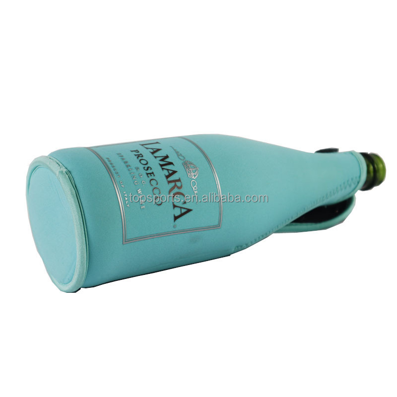 Neoprene factory directly Personalized Neoprene Champagne Bottle Holder ,Wine Cooler