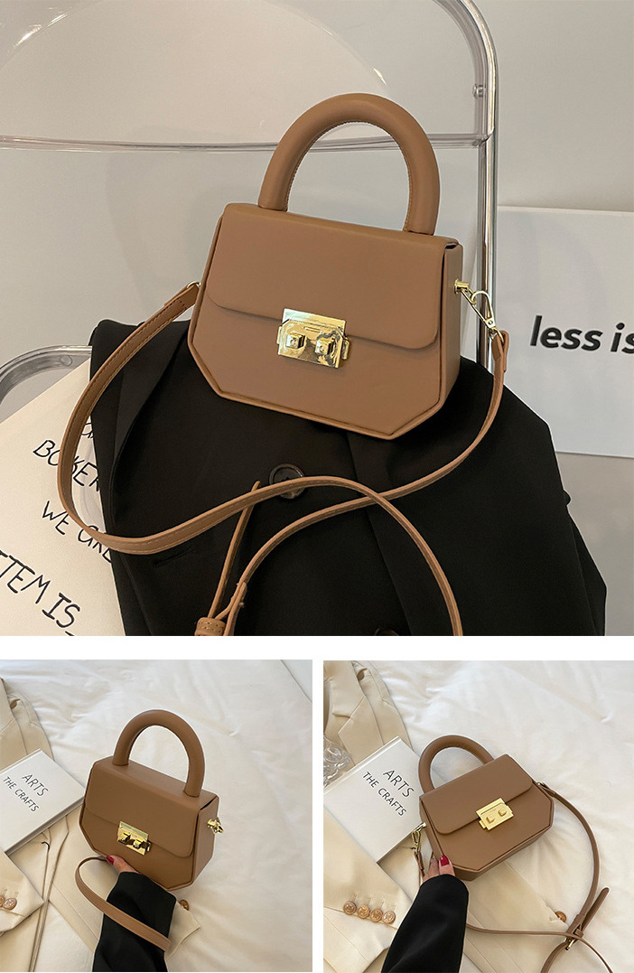 Fashion Luxury Shoulder Bags Ladies Handbag Purse High Quality Leather Frame Box Shaped Purses Pu Leather Custom Purse With Logo