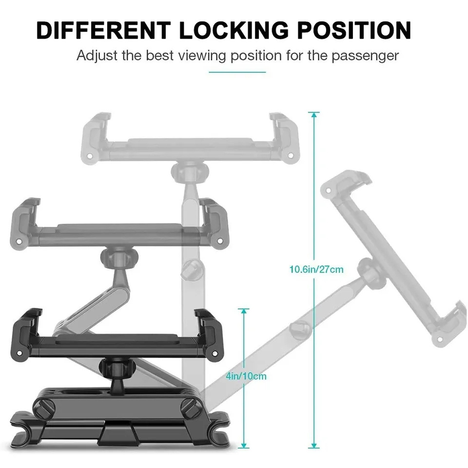 Trending Universal Headrest High Quality Powerful Adjustable Mobile Cell Phone Tablet Car Seat Back Holder Bracket Clip Mount