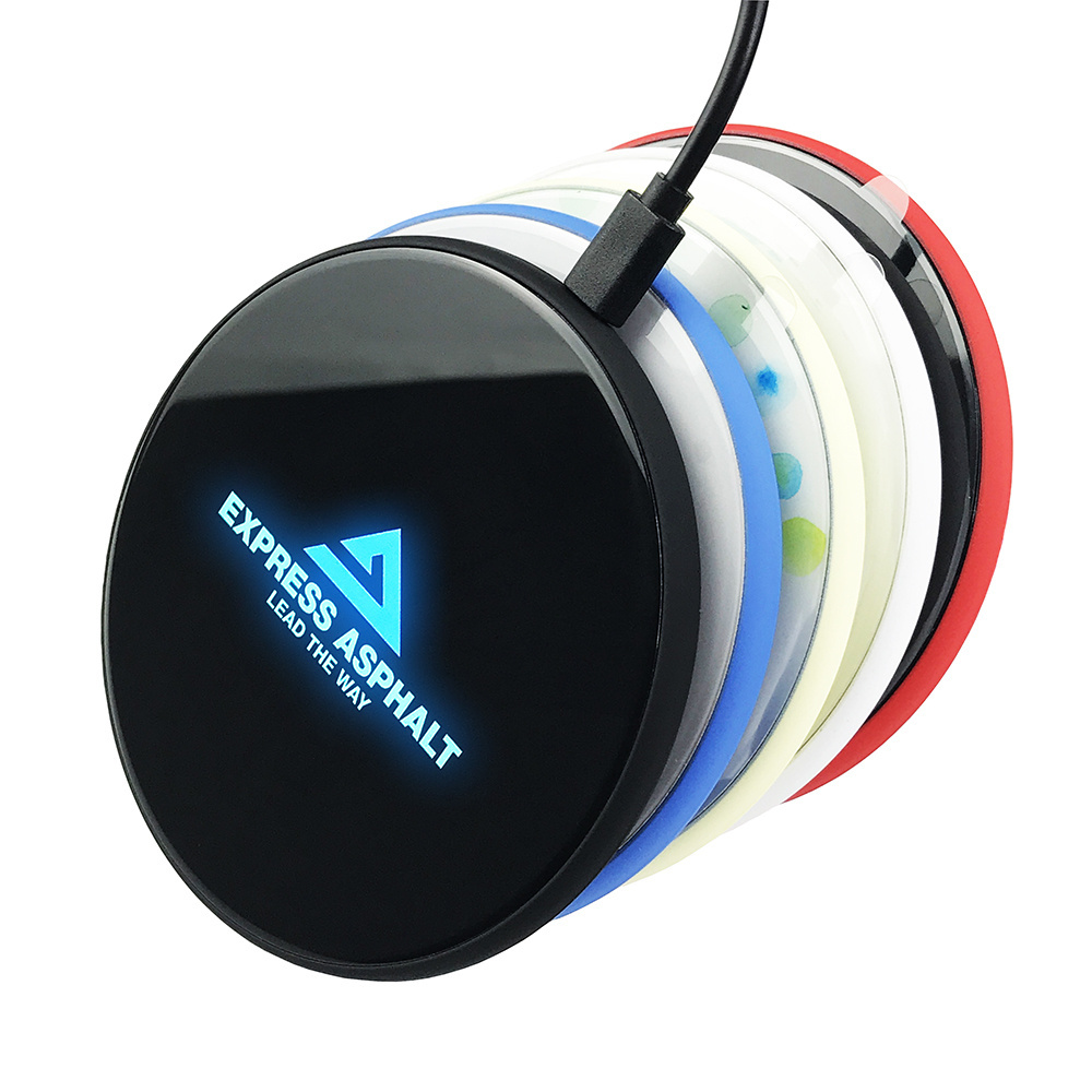 New Arrival Available Rechargeable Wireless Charger With Led Light For Any Mobile Phone Wireless Charger Light