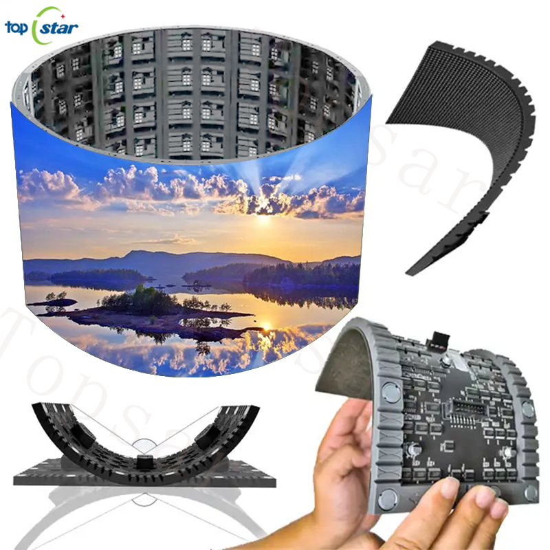 Supplier Price Front and Back Maintenance Concave Convex Curves P2 Indoor Flexible Led Display Panel Led Flexible Screen