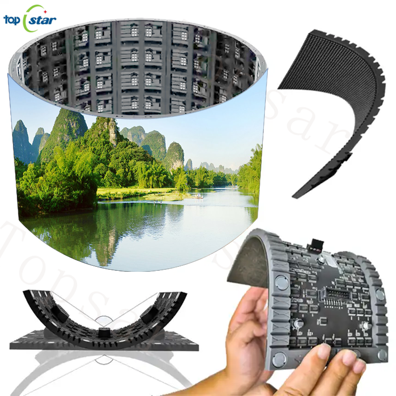 Supplier Price Front and Back Maintenance Concave Convex Curves P2 Indoor Flexible Led Display Panel Led Flexible Screen