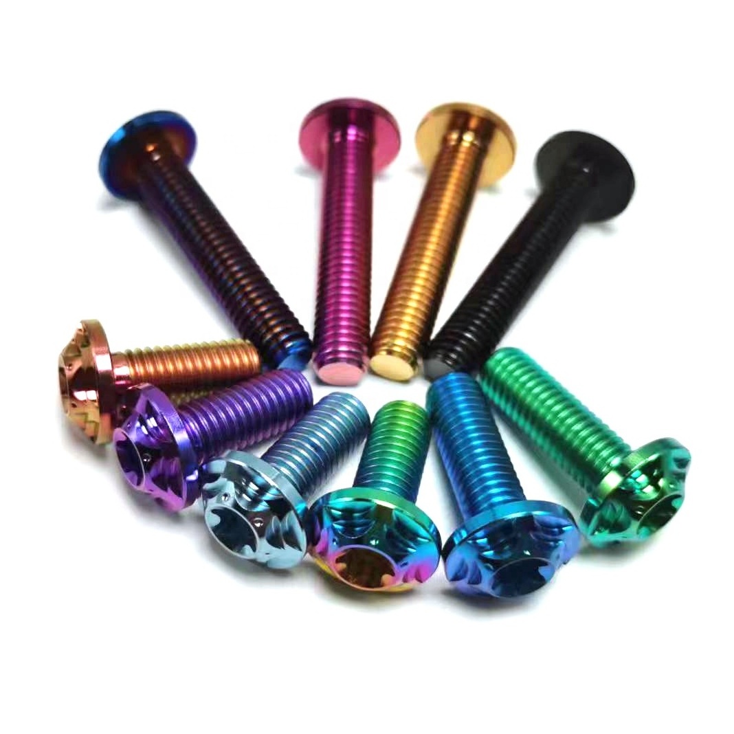 TITST   alloy umbrella head titanium screw M8x15/20/25/30/35/40mm motorcycle refitting screw