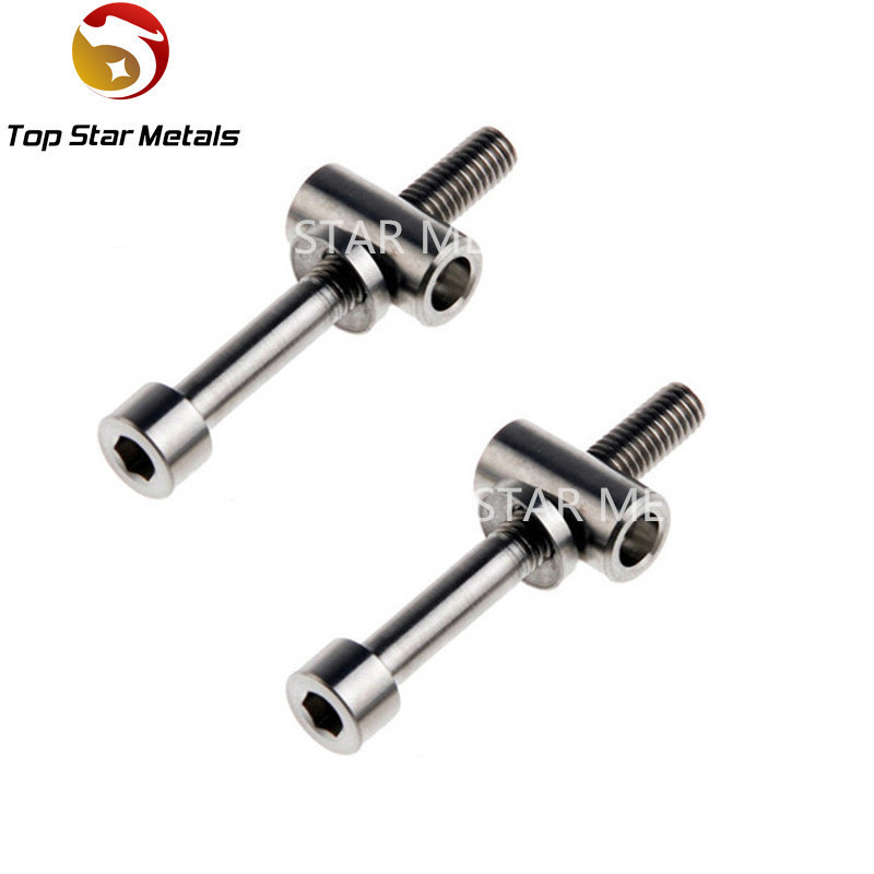 Factory supply high quality and low price GR5 Titanium Ti Thomson Seatpost bolts M5 x 40mm, Bolt + Washer + Barrel Nut