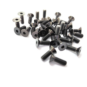 TITST Countersunk Head Screws Hex Socket Bolt DIN 7991 titanium BOLTS black color